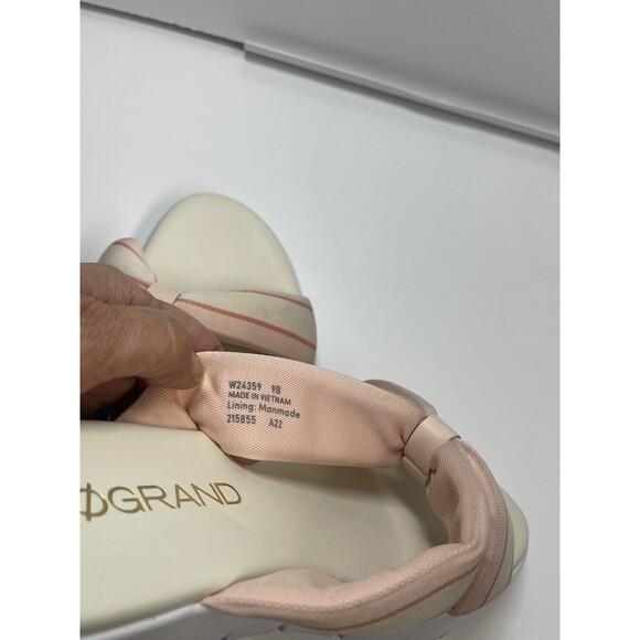 Cole Haan Zero grand Slide Sandals In Birds Peach Whip Sz 9 New - Picture 10 of 11